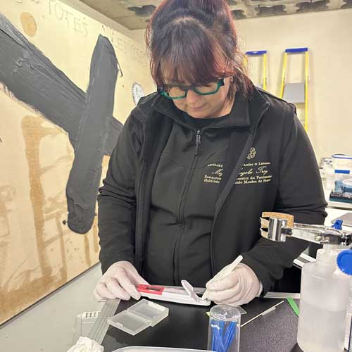 Restauration tableaux réparer nettoyer Vannes Morbihan France