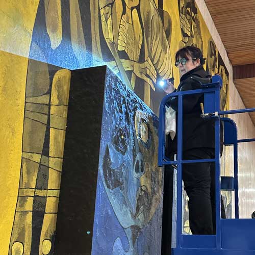 Restauration tableaux réparer nettoyer Vannes Morbihan France