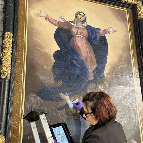 Restauration tableaux réparer nettoyer Vannes Morbihan France