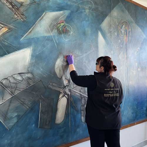 Restauration tableaux réparer nettoyer Vannes Morbihan France