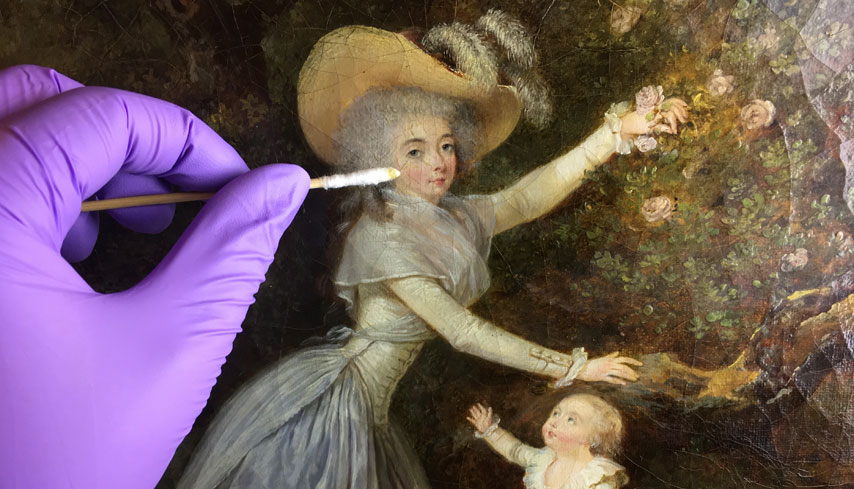 Restauration tableaux réparer nettoyer Vannes Morbihan France