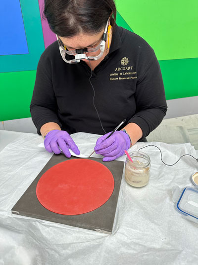 Restauration tableaux réparer nettoyer Vannes Morbihan France